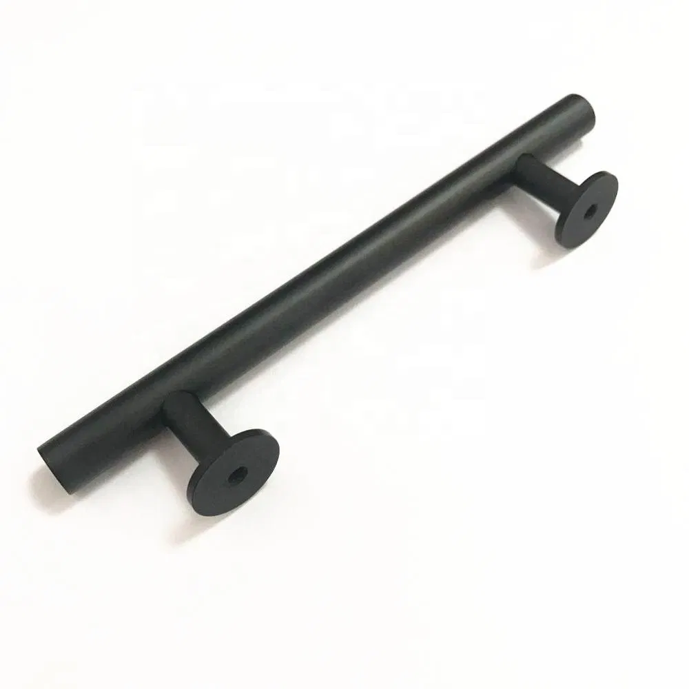 Brass Satin Gold Matt Black Stainless Steel Round T Bar Pull Handle