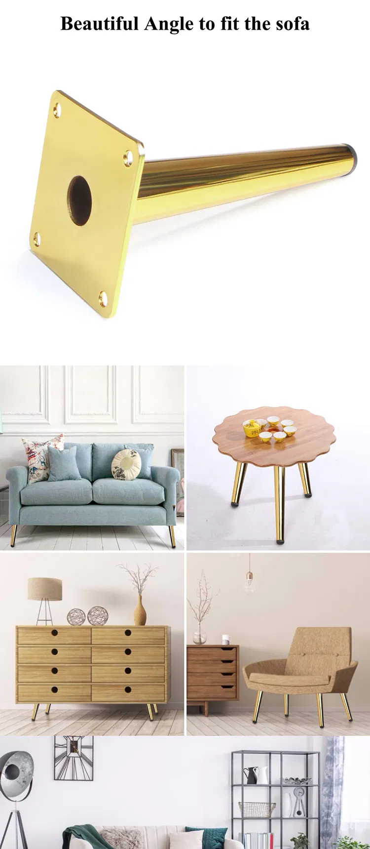 Good Quality Hardware China Metal Cabinet Leg Furniture Sofa Leg