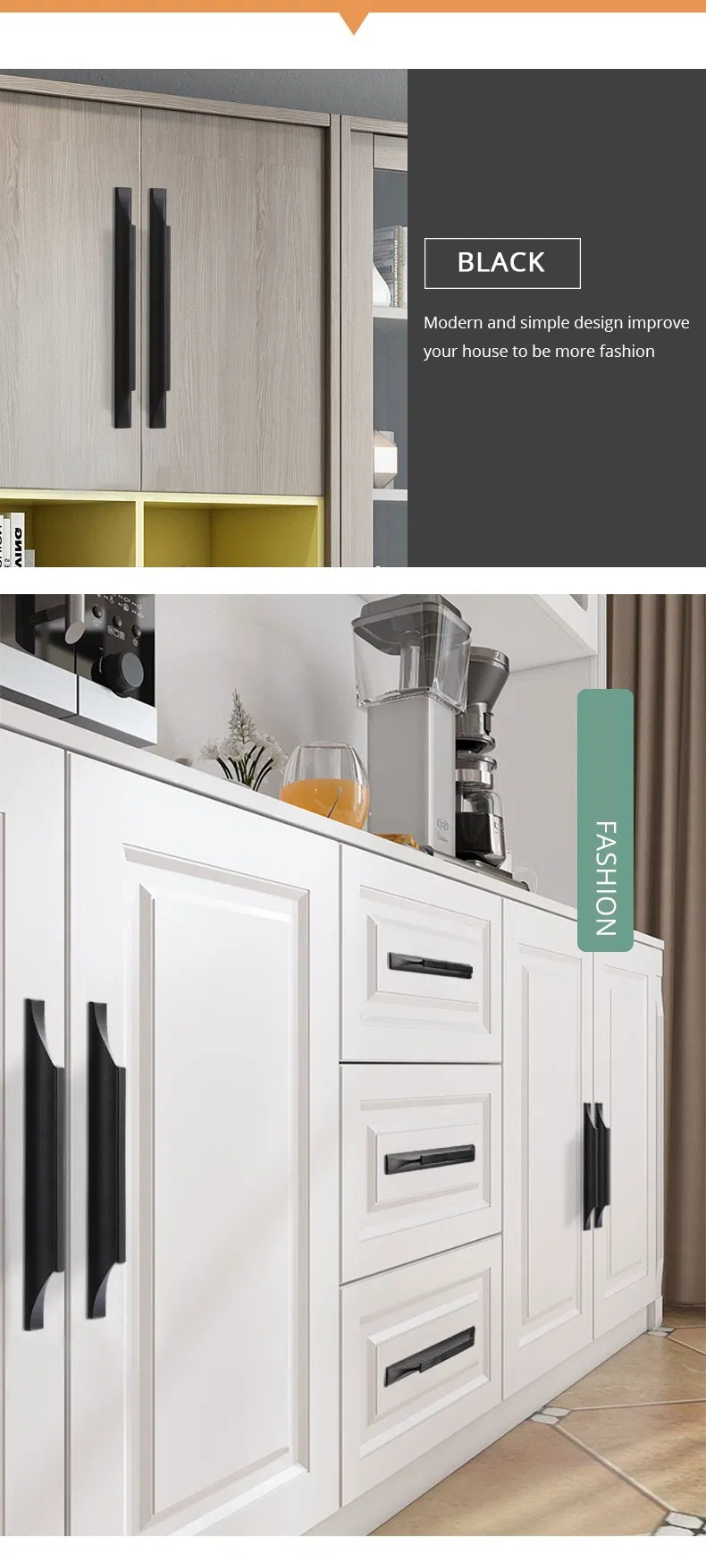 T-Shaped Furniture Door Wardrobe Handles Modern Simple Aluminum Alloy Cabinet Handles