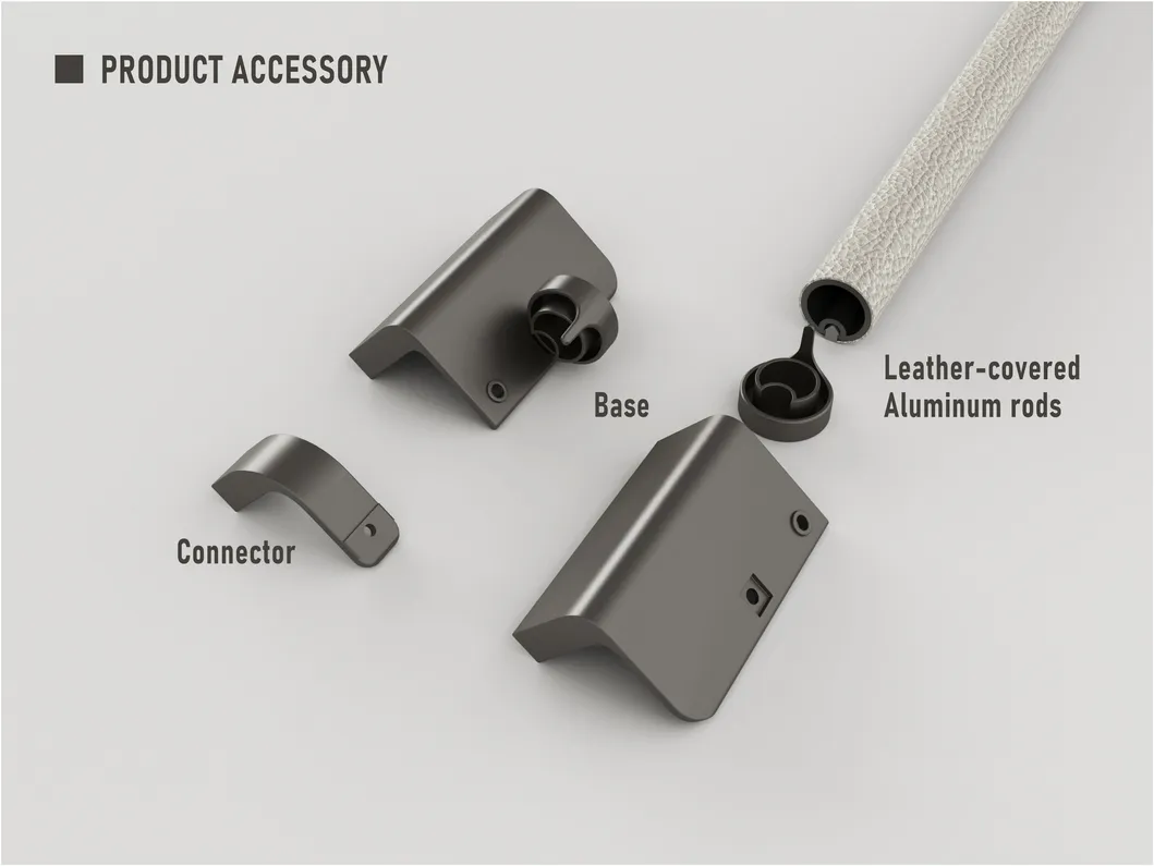 Zinc Alloy Long Wardrobe Handles New Fashion Design Leather Closet Door Handles