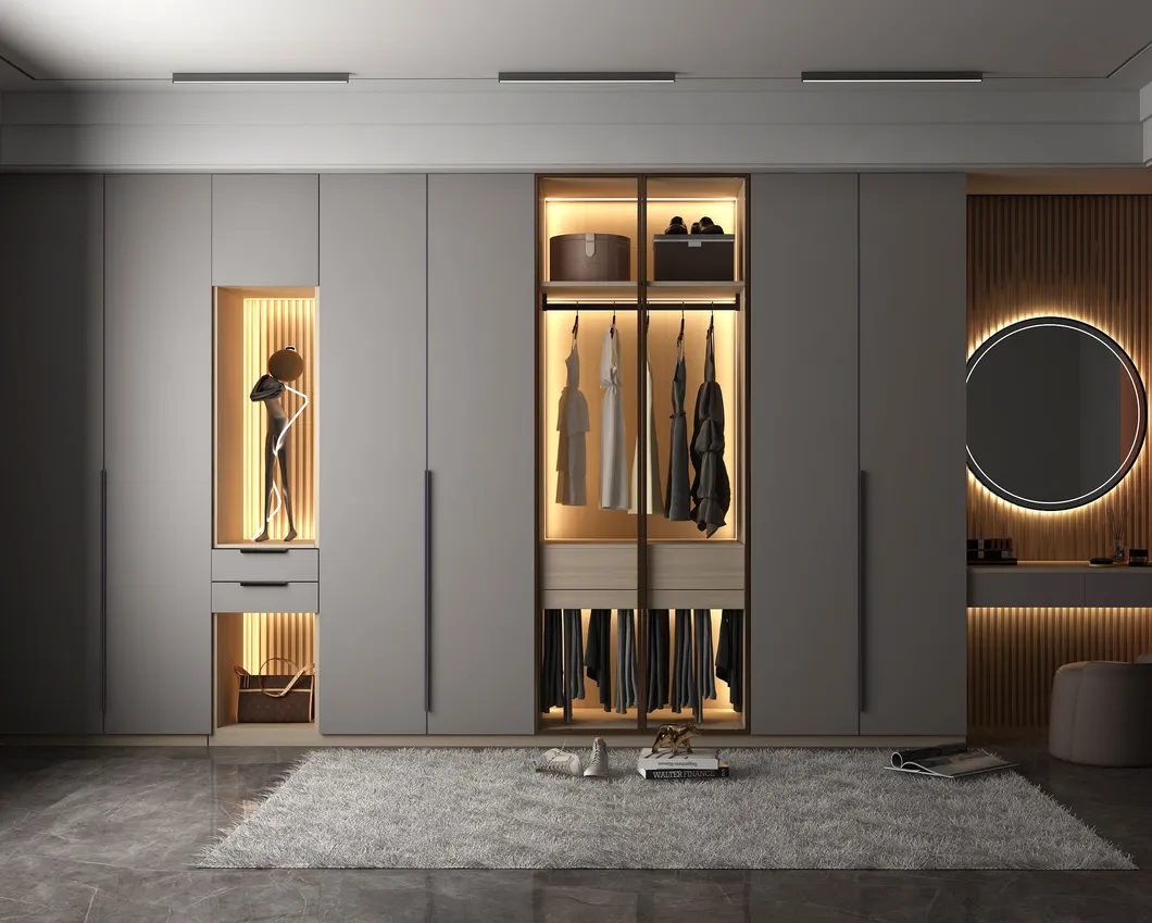 Furniture Cabinet Concealed Handles Wardrobe Door Finger Edge Pull Handle