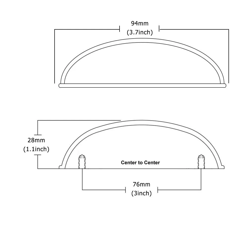 Handle Brushed Antique Brass Gold Cabinet Hardware Bin Cup Drawer Handle Pull