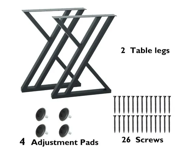 Metal Cast Iron Frame Shaped Coffee Dining Living Room Table Legs