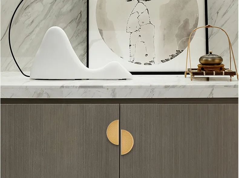 Cupboard Pull Living Room Extra Brushed Brass Gold Handle