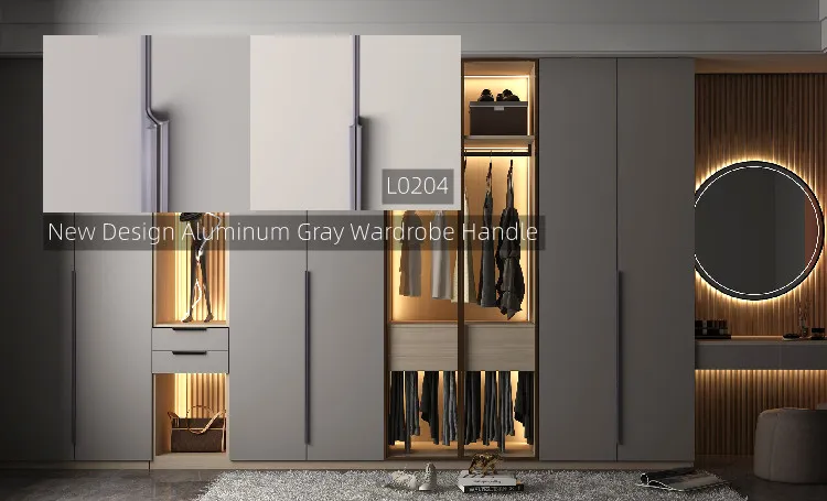 Furniture Cabinet Concealed Handles Wardrobe Door Finger Edge Pull Handle