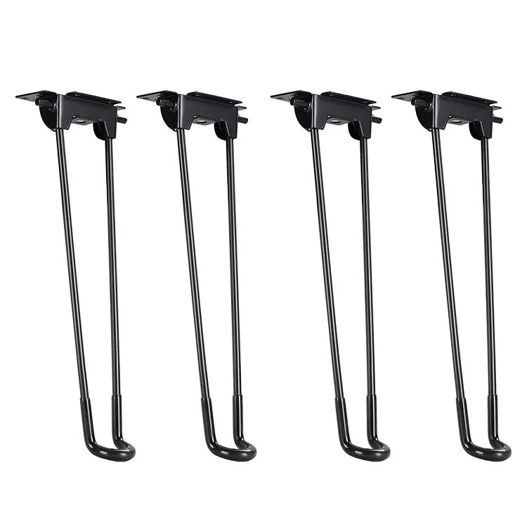 Metal Iron Furniture Desk Coffee Dining Table Mini Hairpin Legs