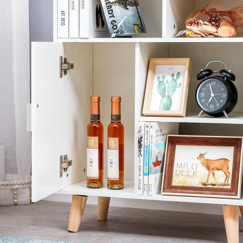 Floor-Standing Storage Rack Toilet Home Furniture Cabinet Wooden Board Cupboard Shelf