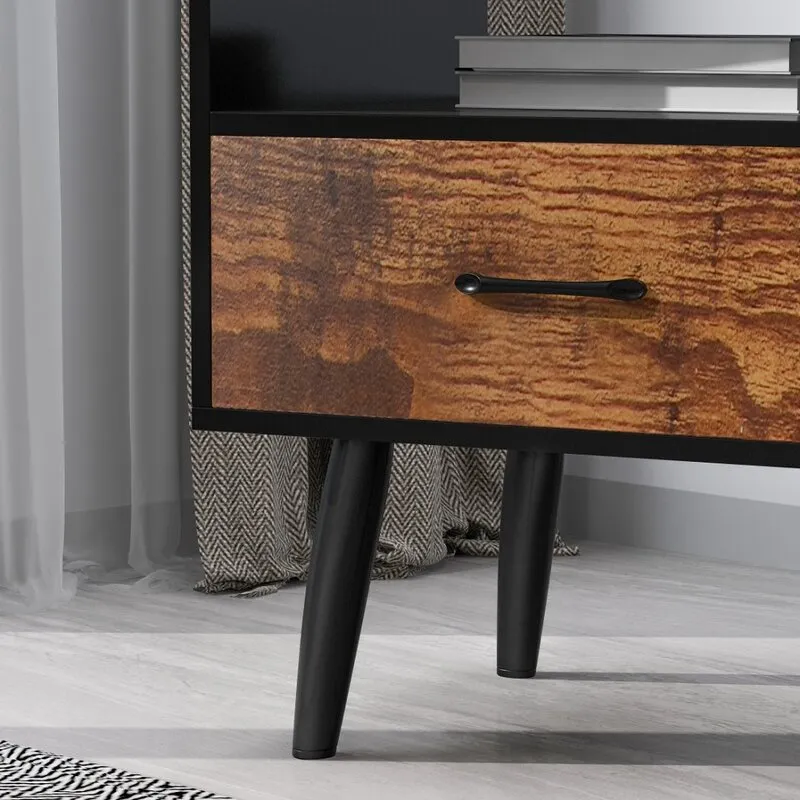 Nordic Design Modern Solid Wood Luxury Bedside Table Nightstand Side Table