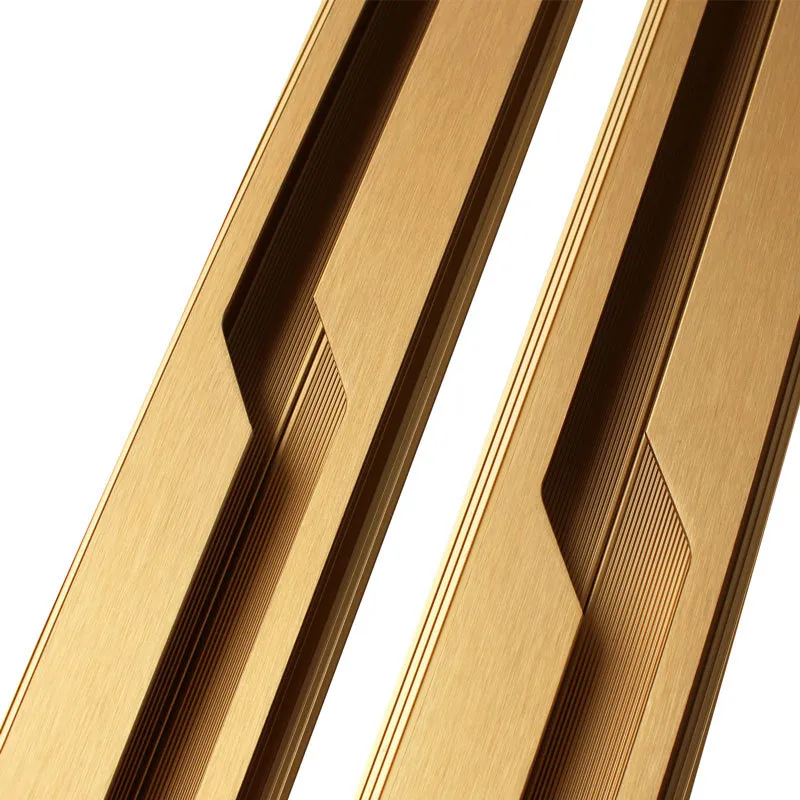 Concealed Slotless Aluminum Lightning Wardrobe Cabinet Door Handle