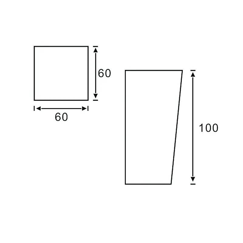Square Type Wood Leg for Sofa Table Chair Solid Wood Bed Legs