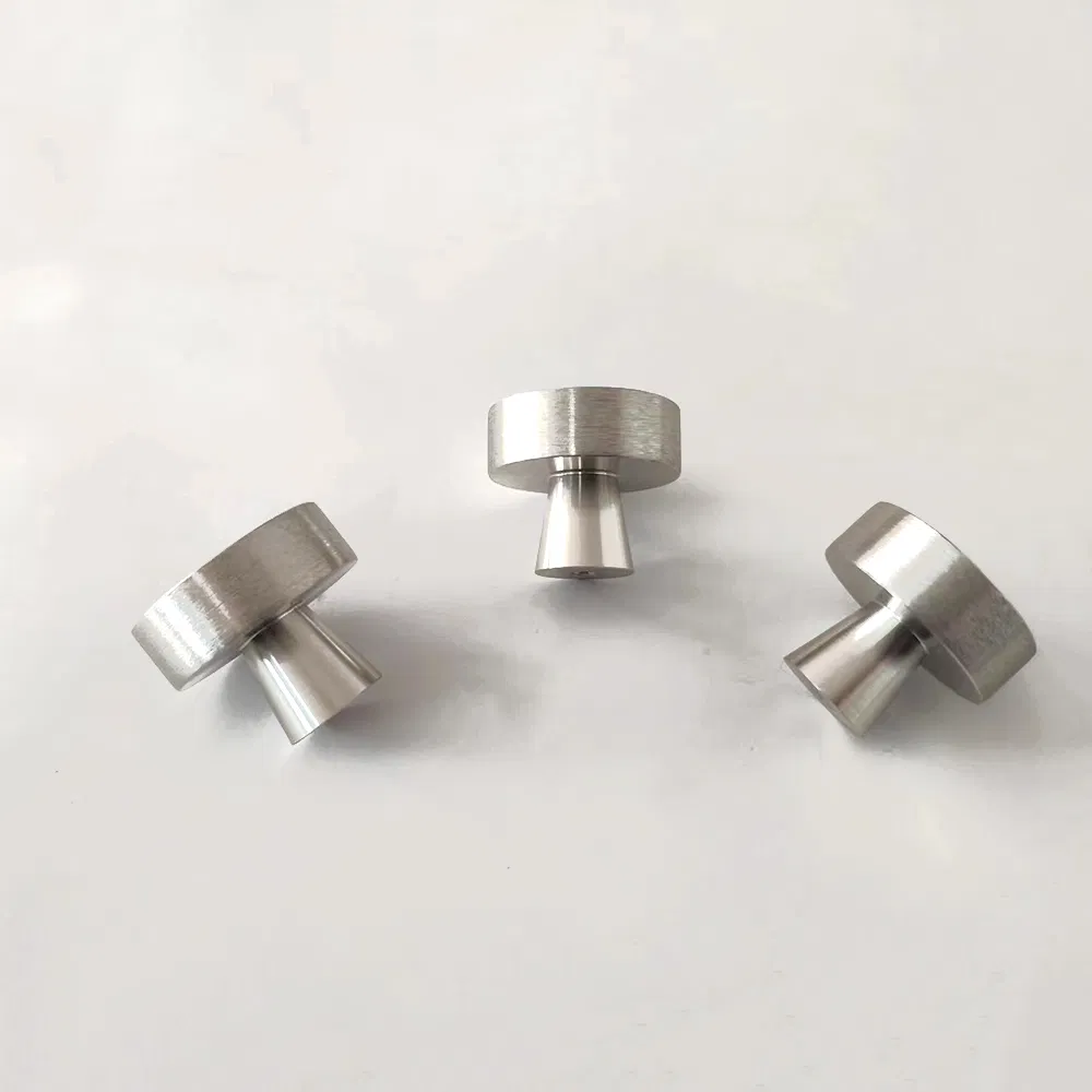 Solid Single Hole Cupboard Furniture Cabinet Drawer Knob Kitchen Nickel Handle Knobs