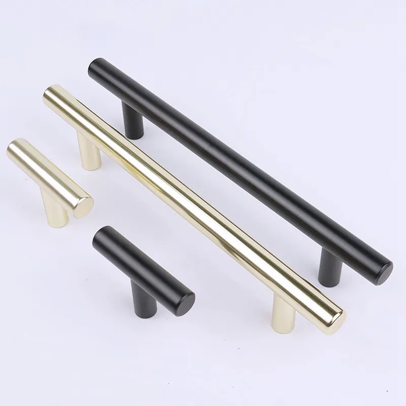 Brushed Nickel Silver Solid Steel Cabinet Handle