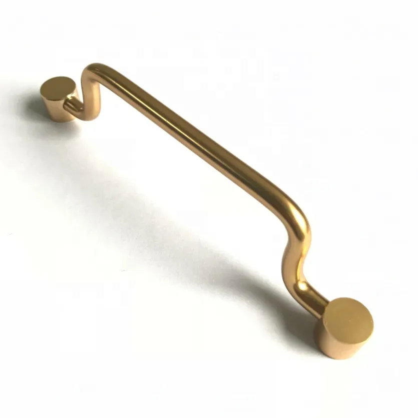 Gold Aluminum Alloy Modern Kitchen Hardware Cabinet Door Pull Handle