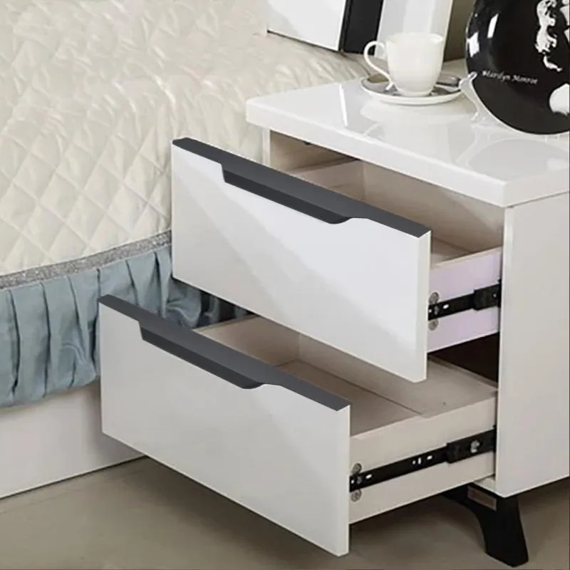 Aluminum Alloy Kitchen Cabinet Handle Edge Embedded Decorative Drawer Pull Hidden Handle