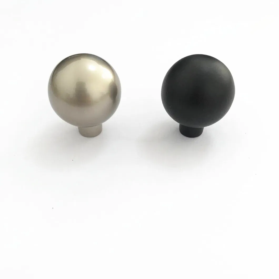 Furniture Hardware Kitchen Round Cabinet Drawer Knobs Aluminum Big Round Ball Knob