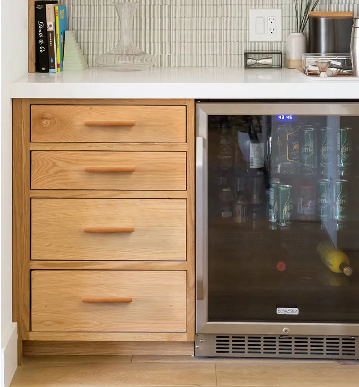 Simply Furniture Cabinet Drawer Solid Beech Wood Pulls Black Walnut Closet Handles