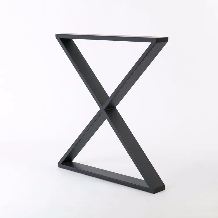 X Shaped Wrought Iron Coffee Metal Table Legs