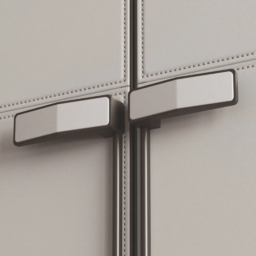 Zinc Alloy Furniture Handles New Design Leather Cabinet Wardrobe Door Handles