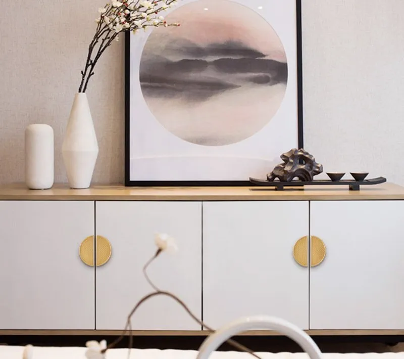 Cupboard Pull Living Room Extra Brushed Brass Gold Handle