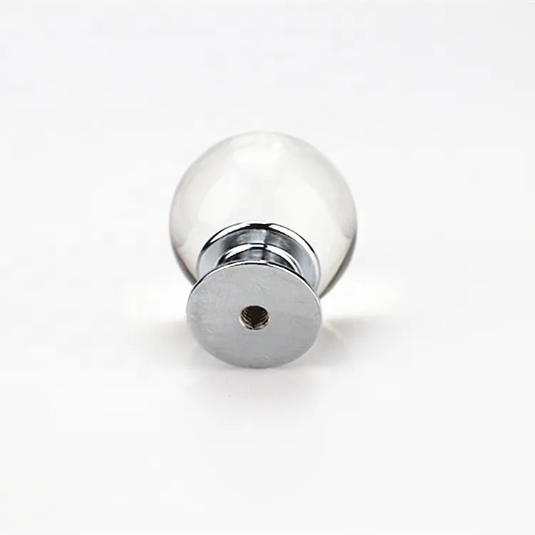 China Factory Supplr Glass Crystal Clear Bubble Ball Door Knob