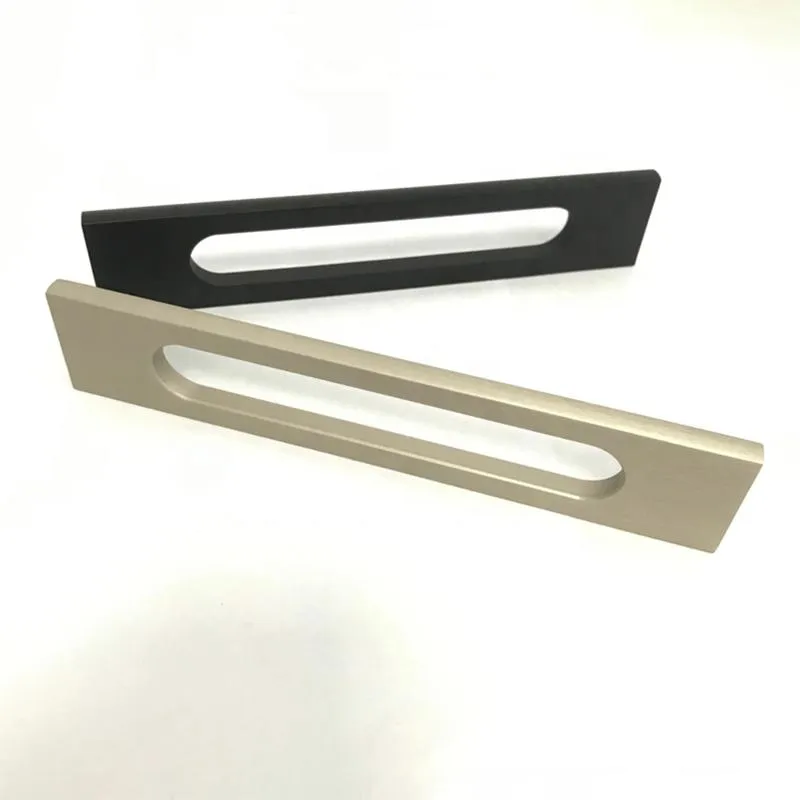 Bedroom Kitchen Cabinet Drawer Door Aluminum Profile CNC Pull Handle