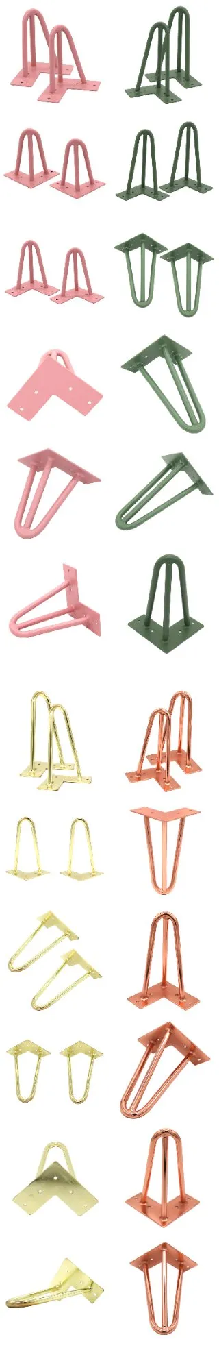 U-Shaped Wire Furniture Hardware Support Metal Table Legs Hairpin Legs