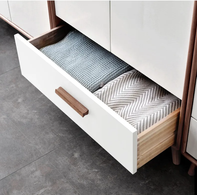 Simply Furniture Cabinet Drawer Solid Beech Wood Pulls Black Walnut Closet Handles