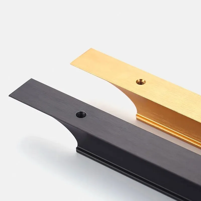T-Shaped Furniture Door Wardrobe Handles Modern Simple Aluminum Alloy Cabinet Handles