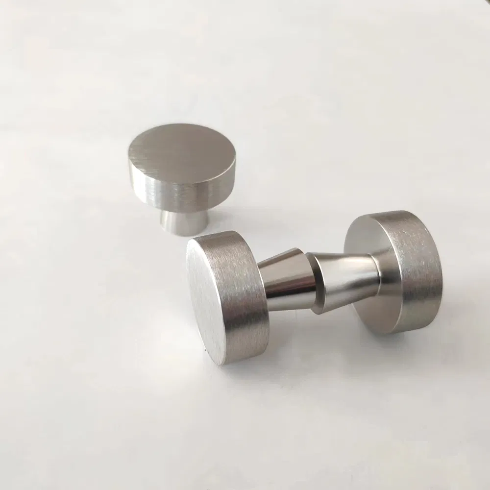 Solid Single Hole Cupboard Furniture Cabinet Drawer Knob Kitchen Nickel Handle Knobs