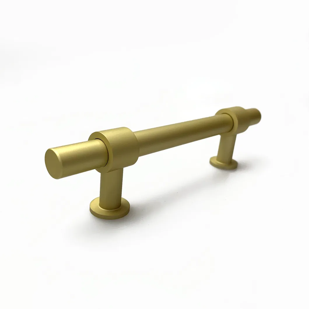 Aluminum Alloy Matt Gold T Bar Kitchen Cabinet Cupboard Handle