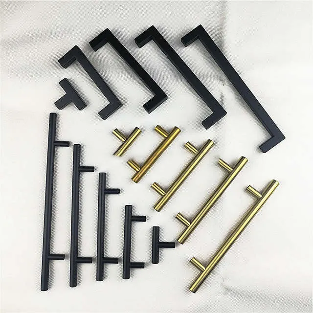 Solid Cast Iron Stainless Steel Square Door Pull Handle