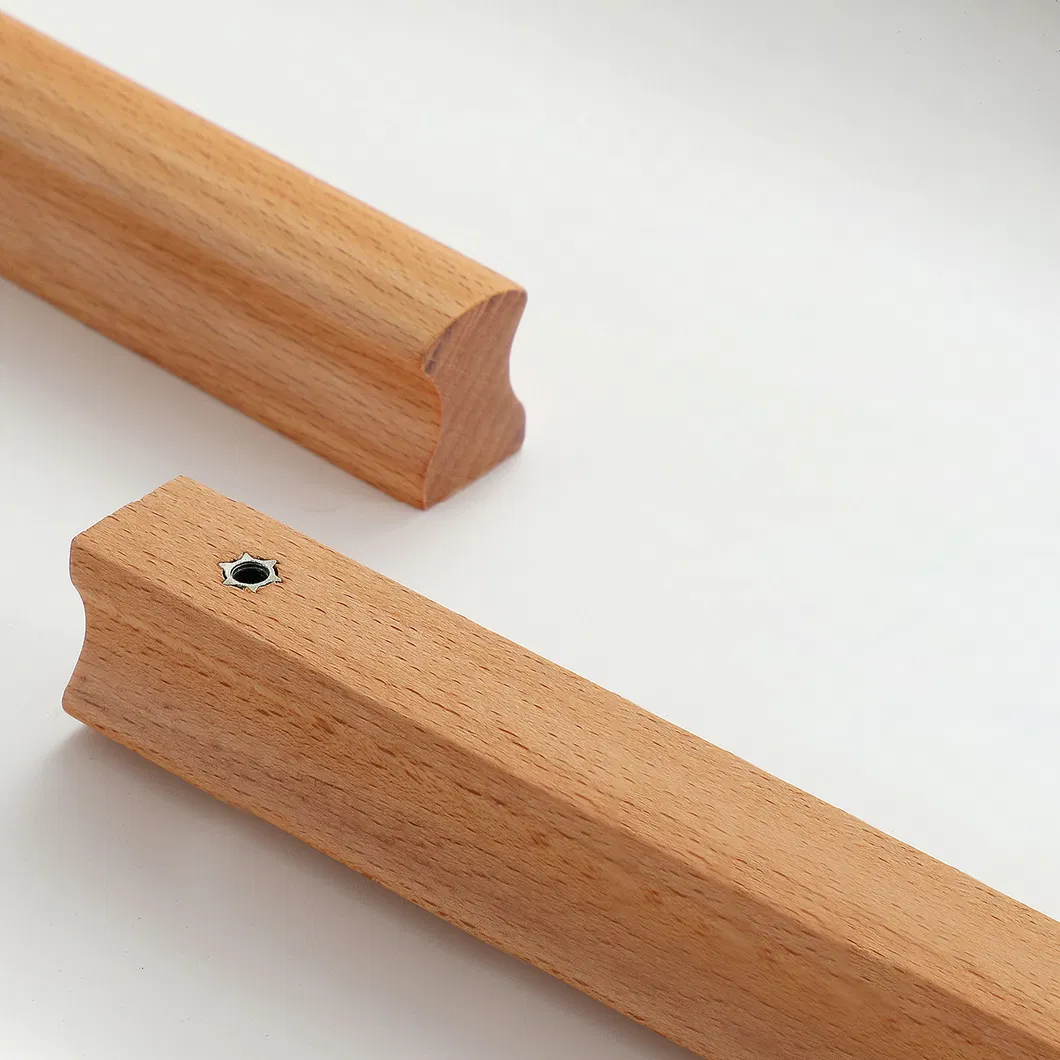 Simply Furniture Cabinet Drawer Solid Beech Wood Pulls Black Walnut Closet Handles