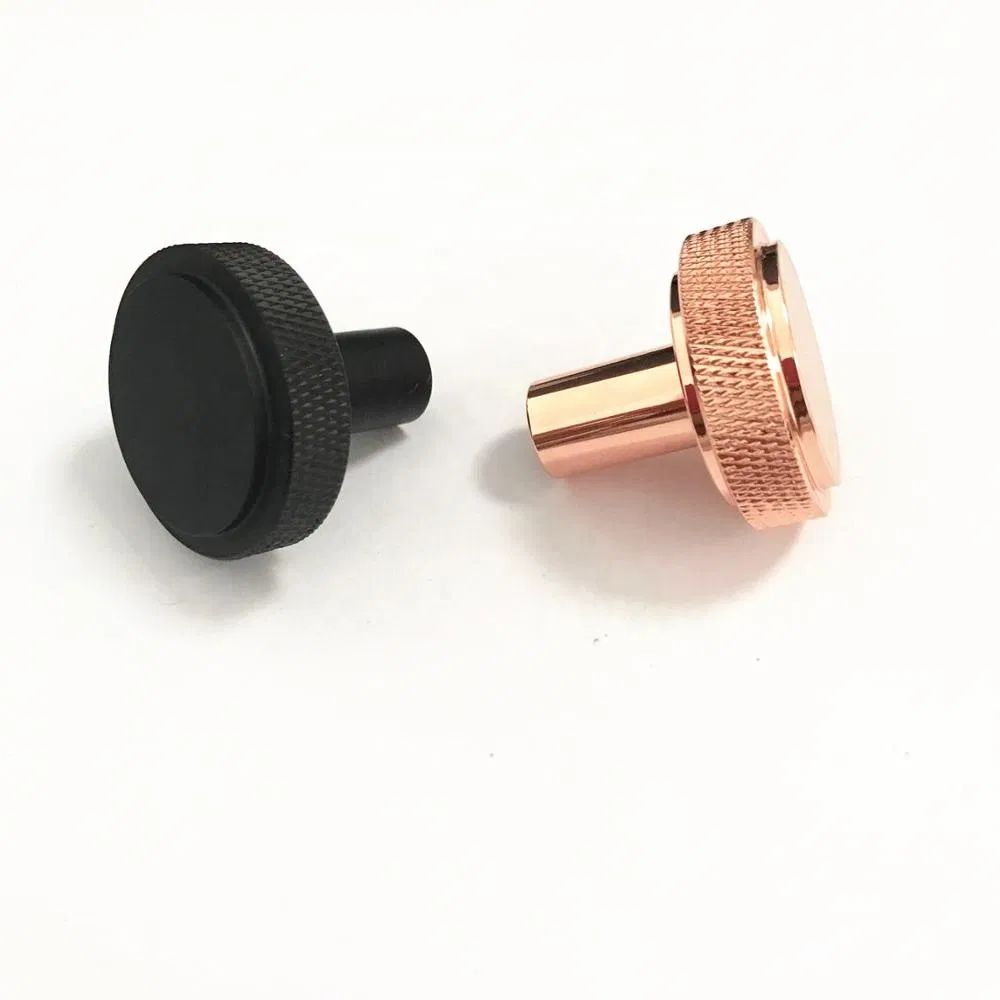 Kitchen Furniture Drawer Closet Door Texture Round Rose Gold Knob