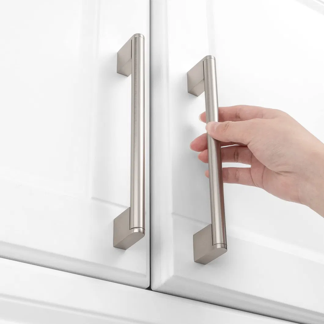 Stainless Steel Brushed Satin Gold Black Cabinet Drawer Door Pulls Furniture Handles