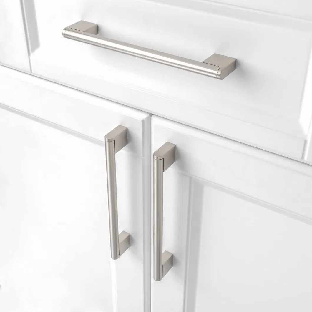 Stainless Steel Brushed Satin Gold Black Cabinet Drawer Door Pulls Furniture Handles