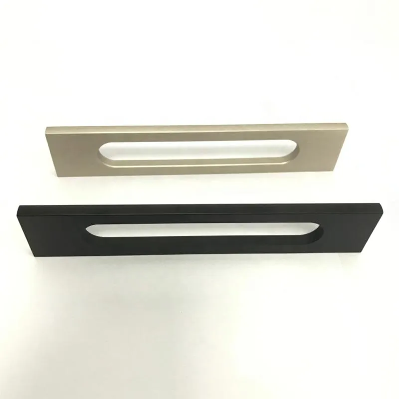 Bedroom Kitchen Cabinet Drawer Door Aluminum Profile CNC Pull Handle