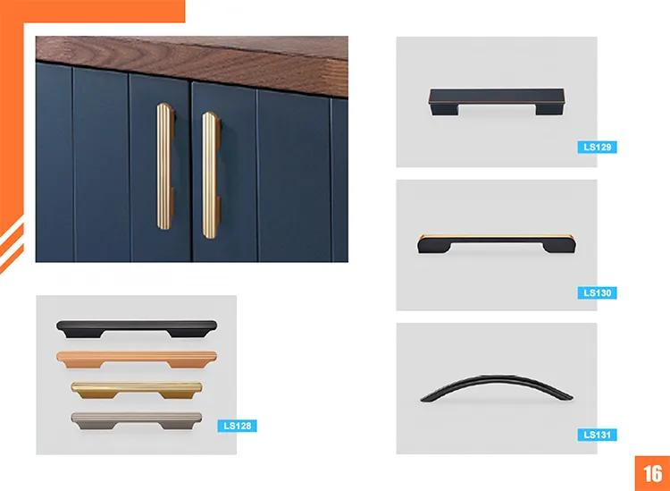 Drawer Kitchen Cabinet Pull Cupboard Wardrobe Handles Aluminium Profile Cabinet Door Handle