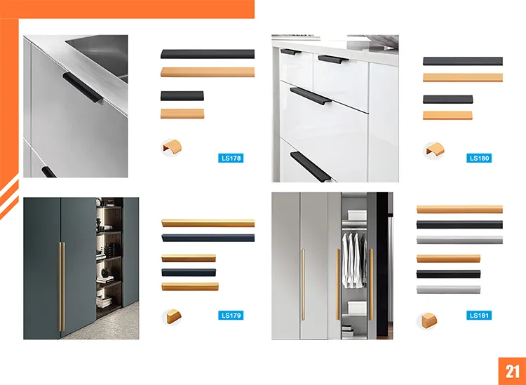Drawer Kitchen Cabinet Pull Cupboard Wardrobe Handles Aluminium Profile Cabinet Door Handle