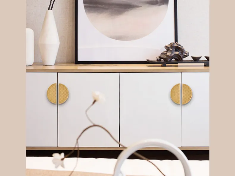 Cupboard Pull Living Room Extra Brushed Brass Gold Handle