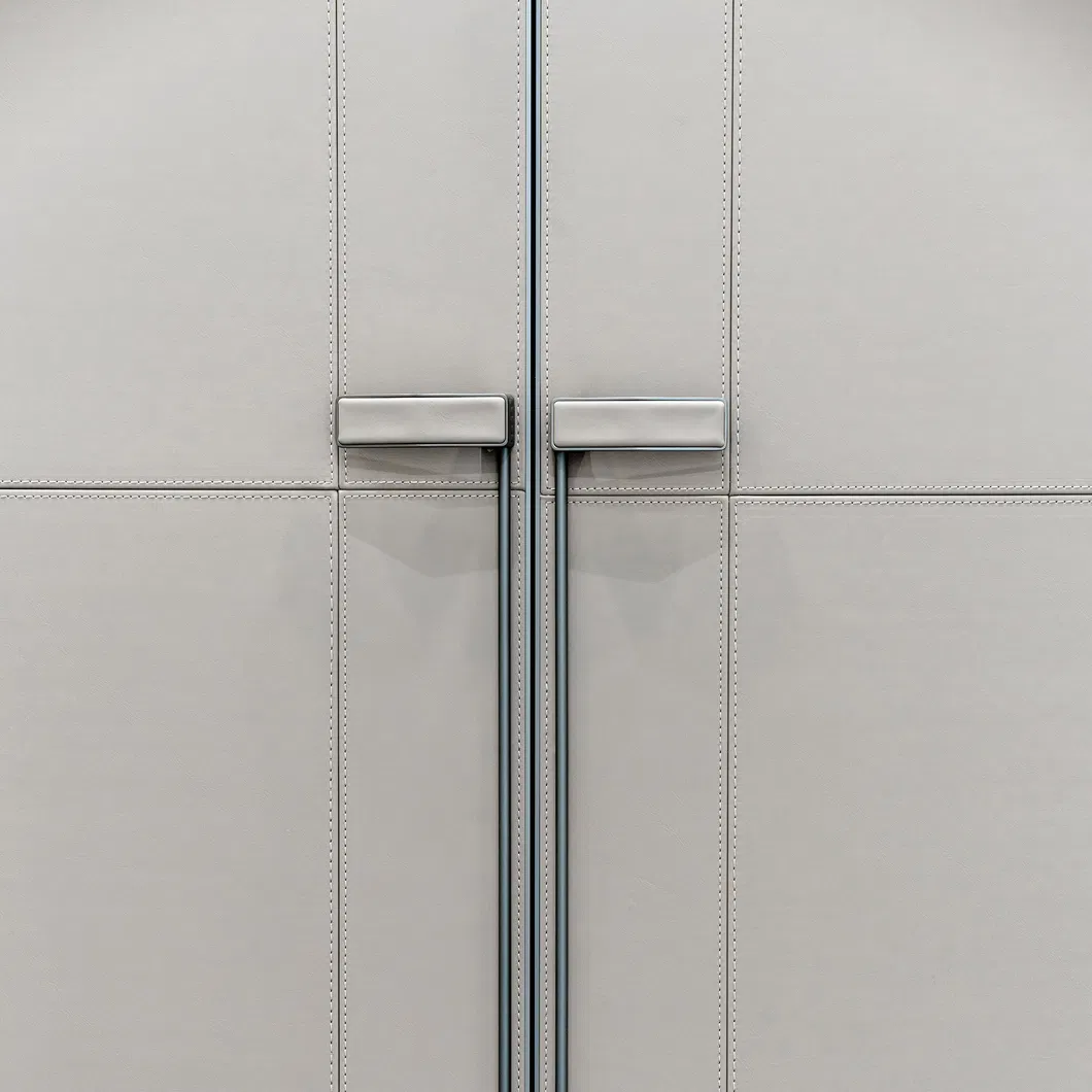 Zinc Alloy Furniture Handles New Design Leather Cabinet Wardrobe Door Handles