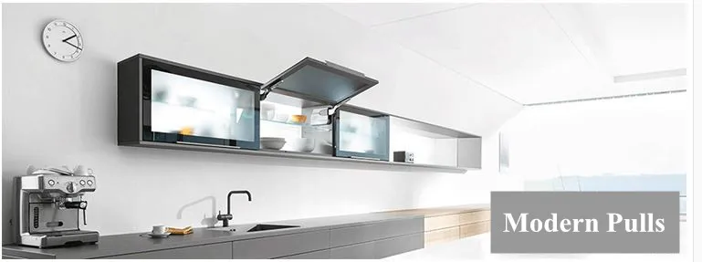 Gold Aluminum Alloy Modern Kitchen Hardware Cabinet Door Pull Handle