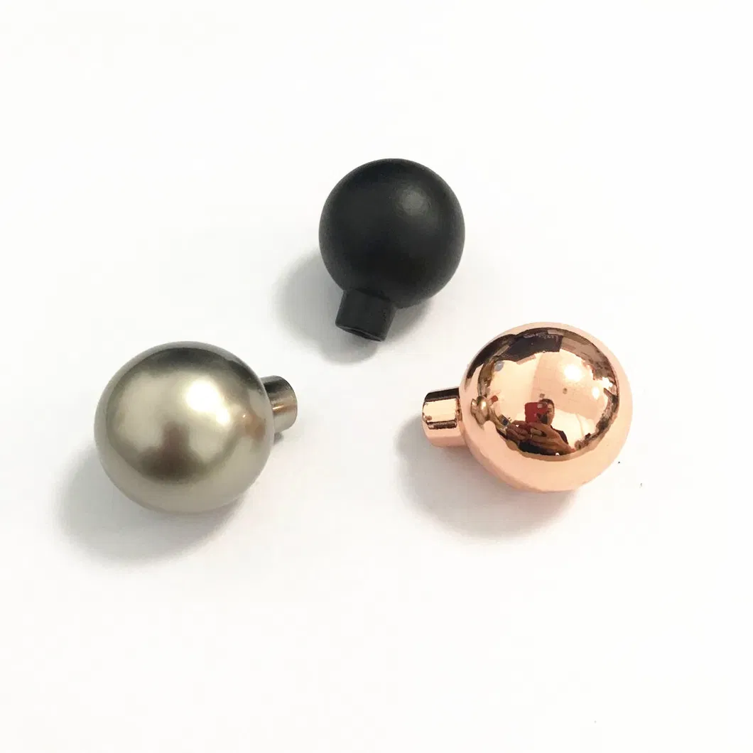 Furniture Hardware Kitchen Round Cabinet Drawer Knobs Aluminum Big Round Ball Knob