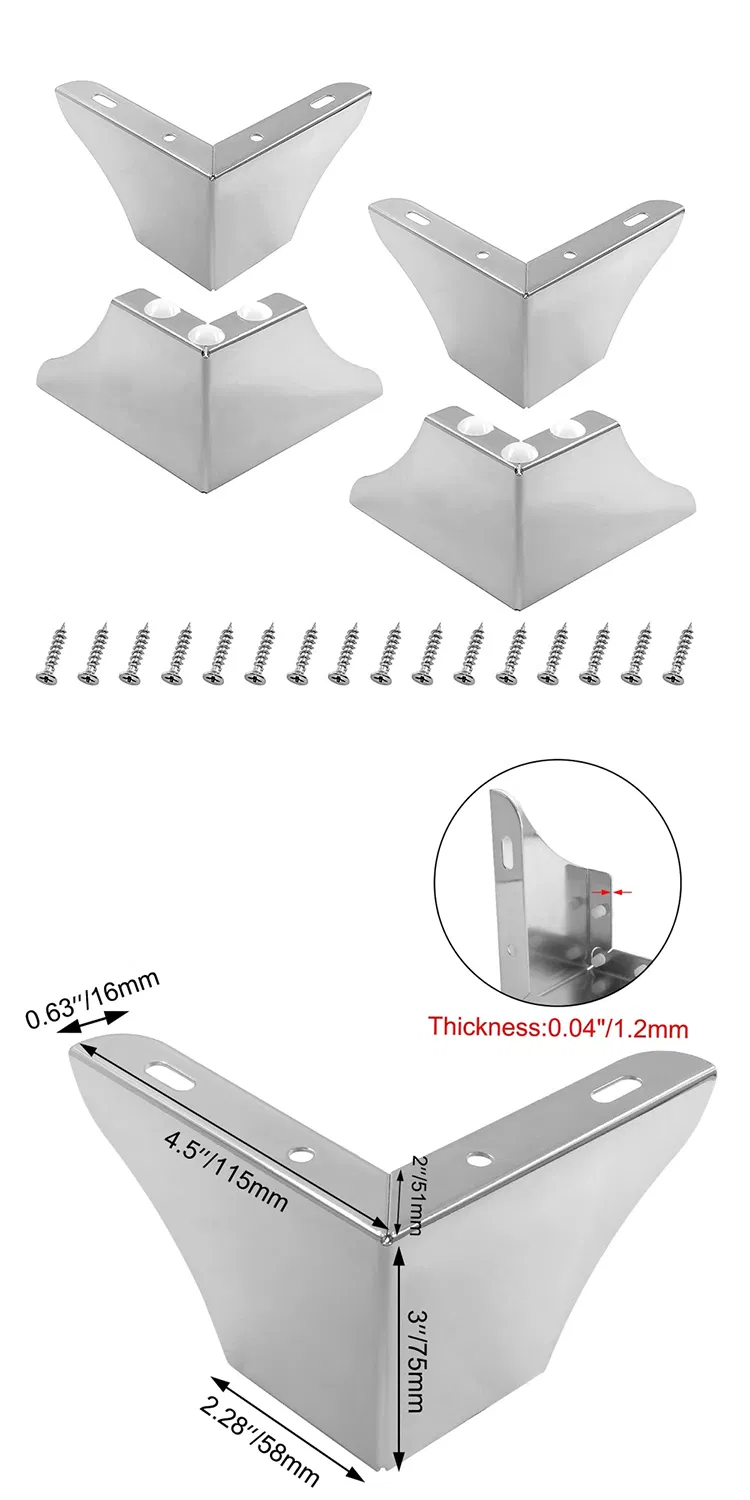 Modern Steel Cabinet Hardware Metal Table Furniture Sofa Leg