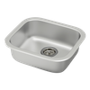 Faucet & Sink Combination - 33"x22" 18 Gauge Stainless Steel Double Bowl