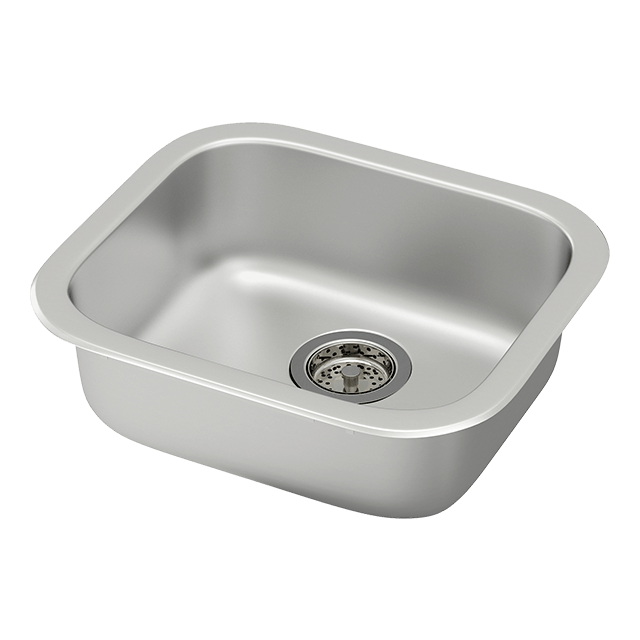 Faucet & Sink Combination - 33"x22" 18 Gauge Stainless Steel Double Bowl