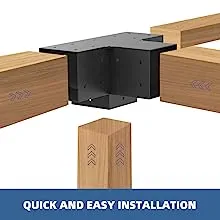 Elevated Wood Stand Kit Outdoor Garden Steel Pergola Brackets Pergola Kits