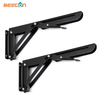 Metal Triangle Table Bench 14/16 Inch Shelf Brackets Stainless Folding Bracket