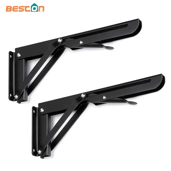 Metal Triangle Table Bench 14/16 Inch Shelf Brackets Stainless Folding Bracket