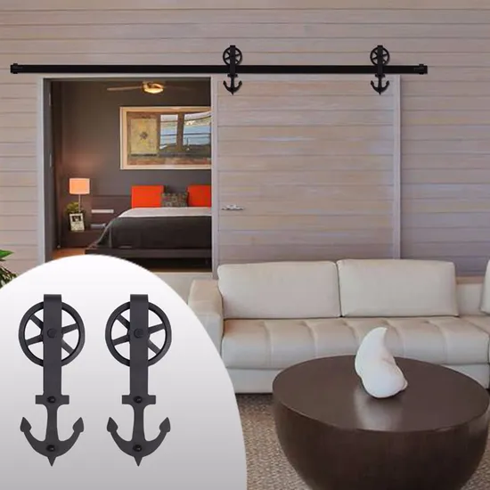 Industrial Grade Ultra-Quiet Bearing Sliding Barn Door Hardware Sliding Barn Door
