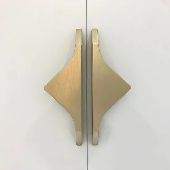 Aluminum Wardrobe Door Handle Simple Antique Gold Gray Furniture Cabinet Pull Handles